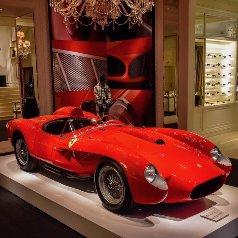 This wasn’t part of the event, but Ralph Lauren just couldn’t bear to be upstaged, so he brought his 250 Testa Rossa to his flagship store on Madison